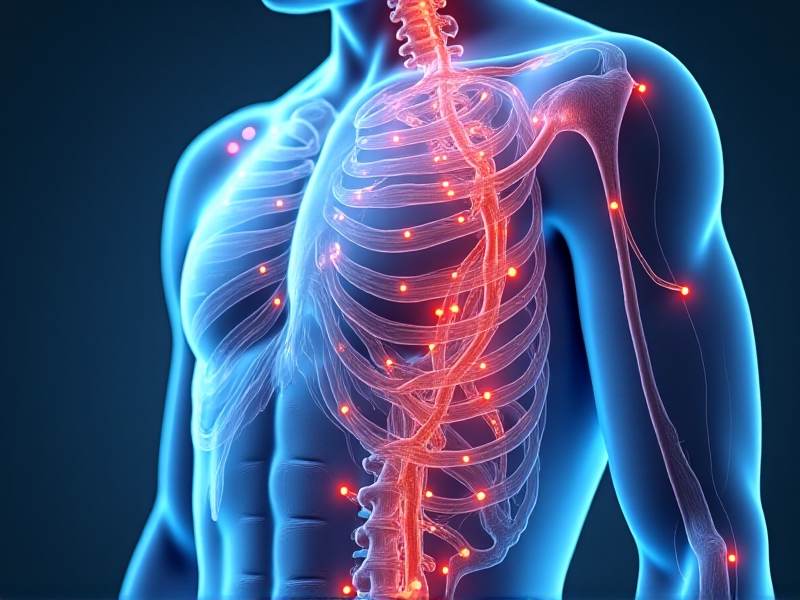 A detailed illustration of the human body showing blood vessels constricting and expanding during cryotherapy. The image uses a blue and red color scheme to highlight the physiological changes, with arrows indicating the flow of blood.